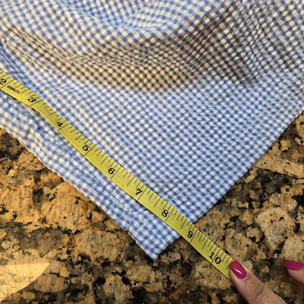 Vineyard Vines Shorts Mens 35 Blue Plaid Seersucker‎ 9" Preppy Golf - Picture 7 of 7